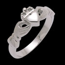 C1306M Claddagh Ring white gold