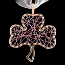 P1585 Shamrock Rose Gold Pendant