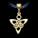 P1359B Trinity Yellow Gold Celtic Style Pendant