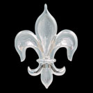 P1884 Fleur De Lis SIlver pendant