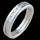 A1514 Baguette Diamond channel set wedding ring