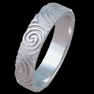 K1483LB Spiral mens ring