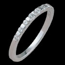 A1488 White Gold Brilliant Cut Wedding Band