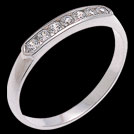 A411 White Gold Channel Set Diamond Wedding Band