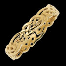 K154G Tranquillity Yellow Gold Celtic Wedding Ring